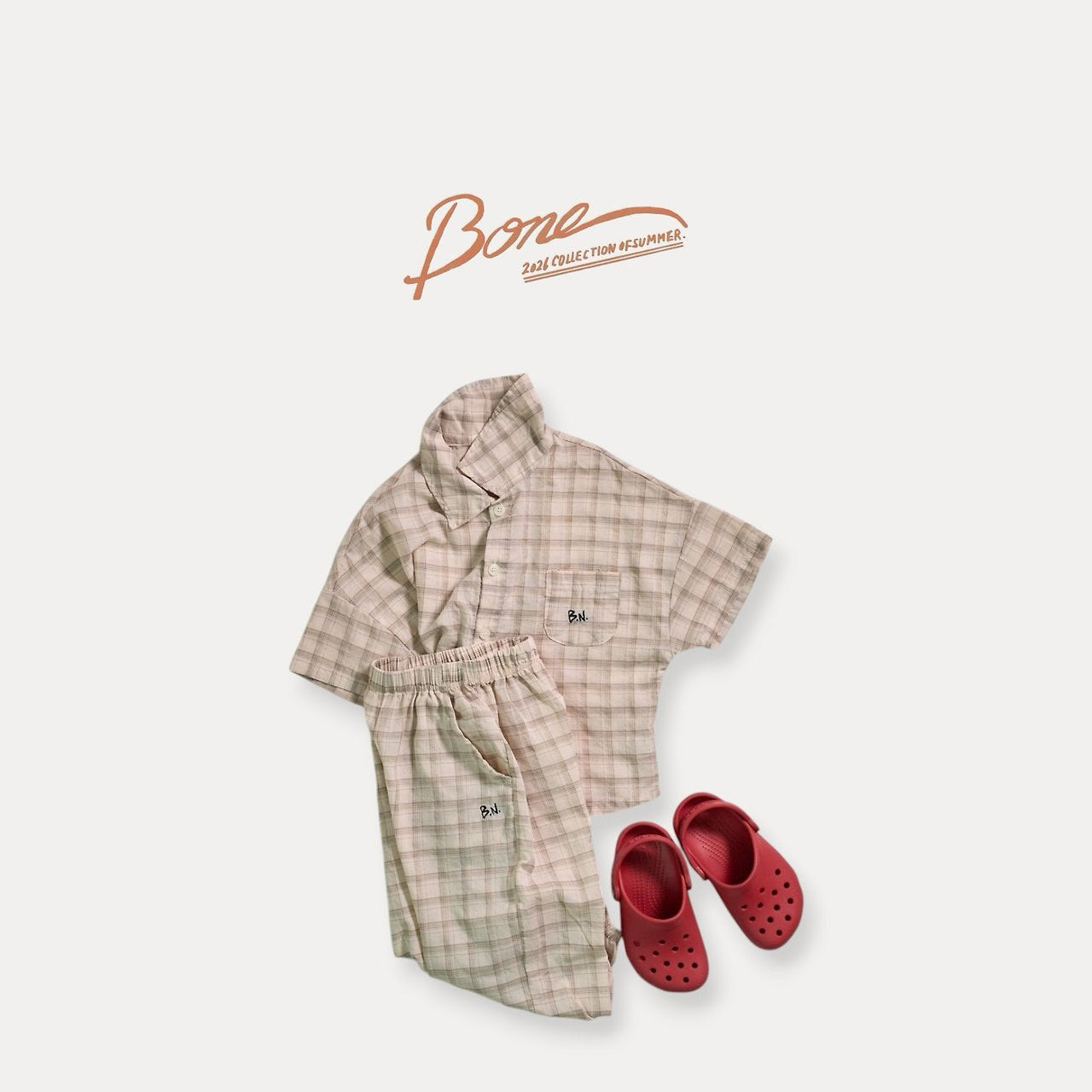 《予約》Retro Check Pants / Boneoune