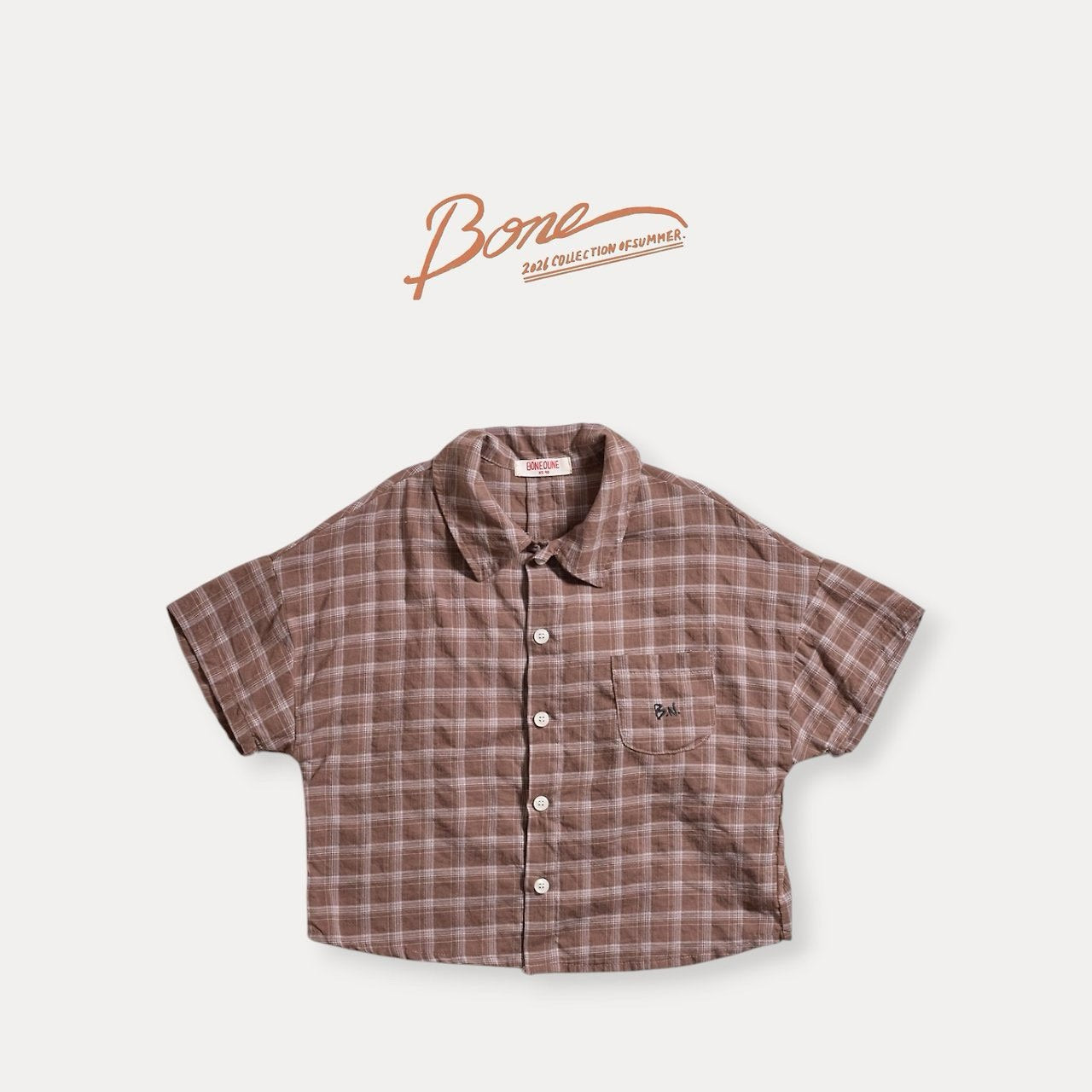 《予約》Retro Check Shirt / Boneoune