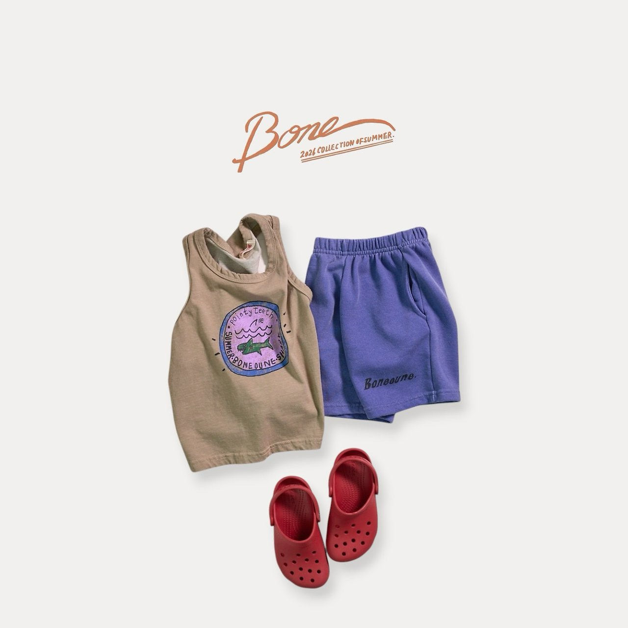 《予約》Letter Pig Tee / Boneoune
