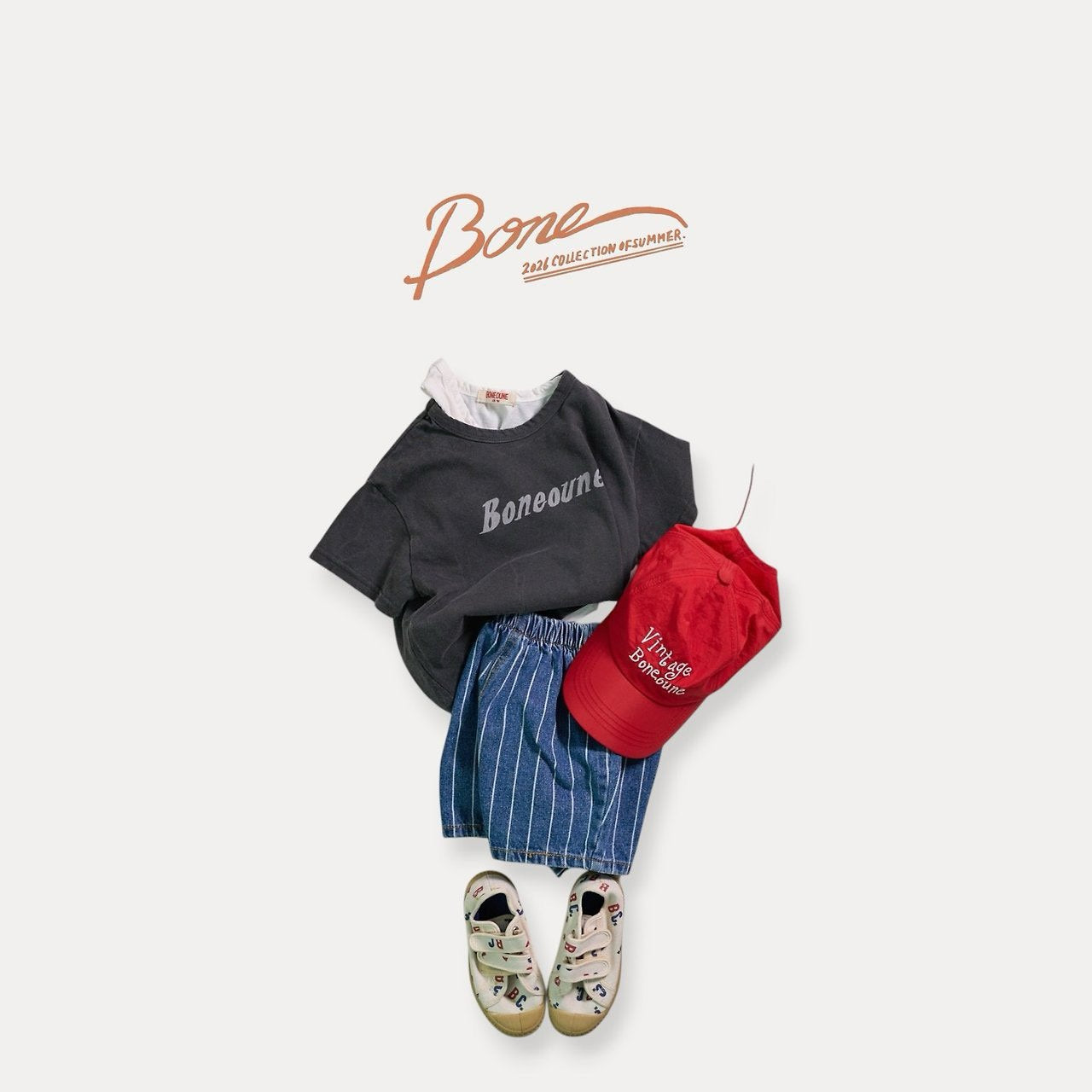《予約》Letter Pig Tee / Boneoune