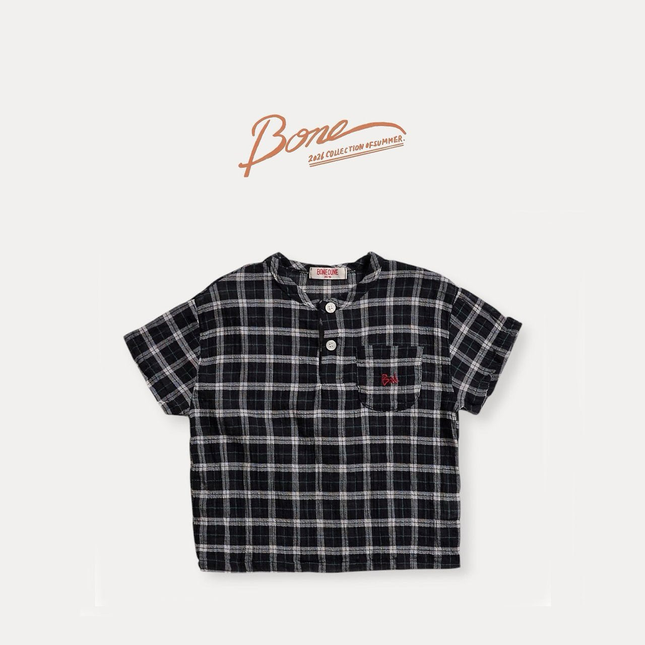 《予約》Multi Check Shirt / Boneoune