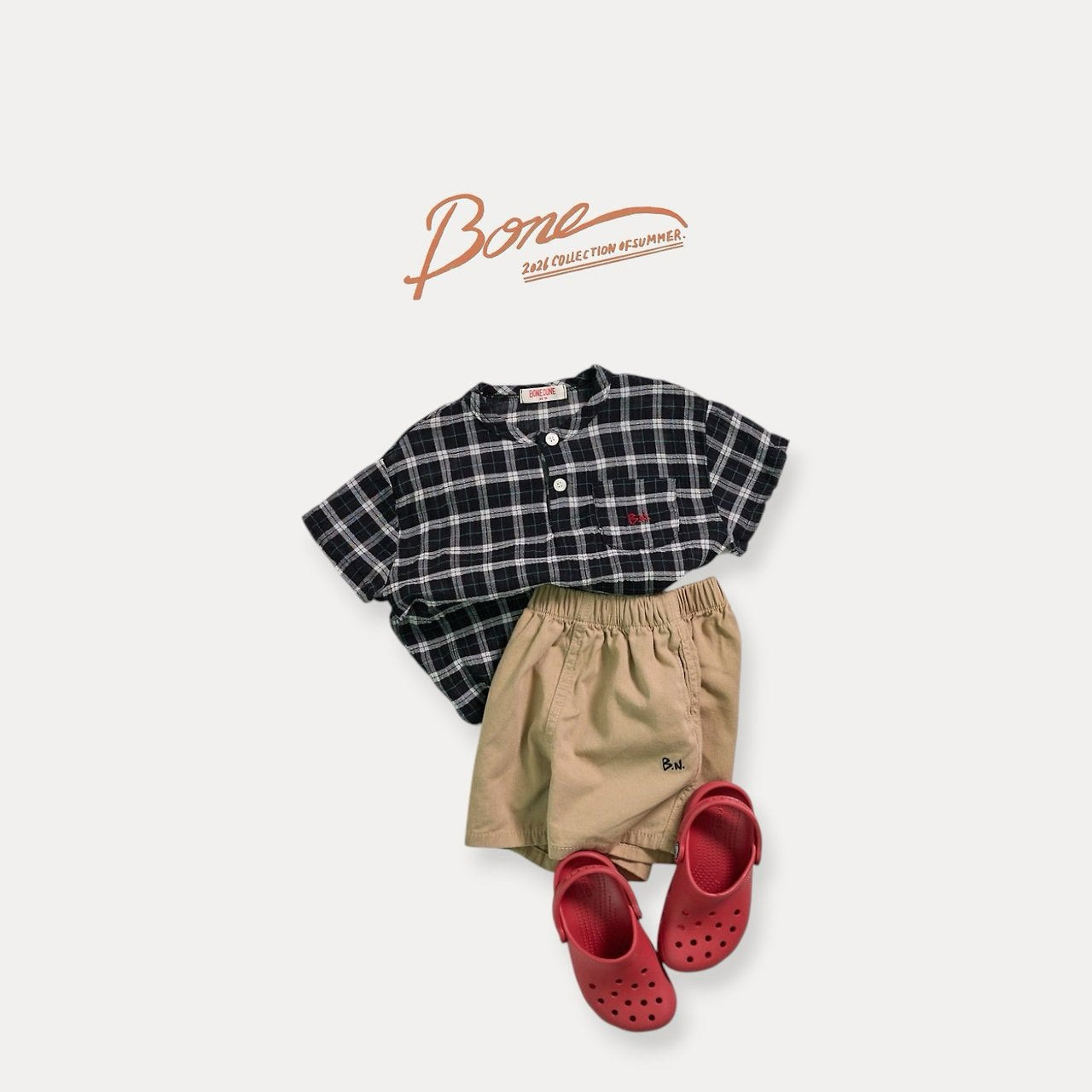 《予約》Multi Check Shirt / Boneoune