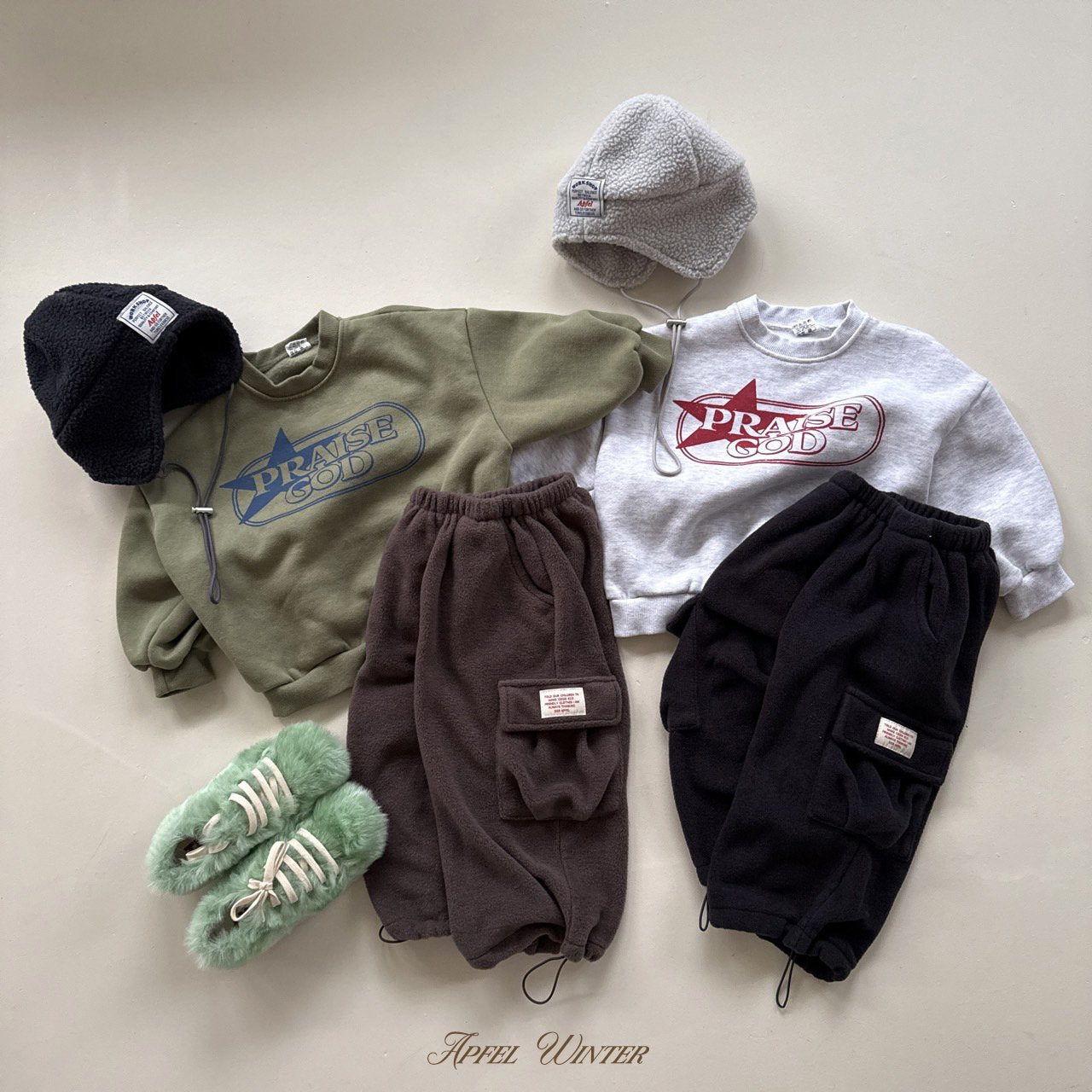 《予約》Fluffy Cargo Pants / APFEL