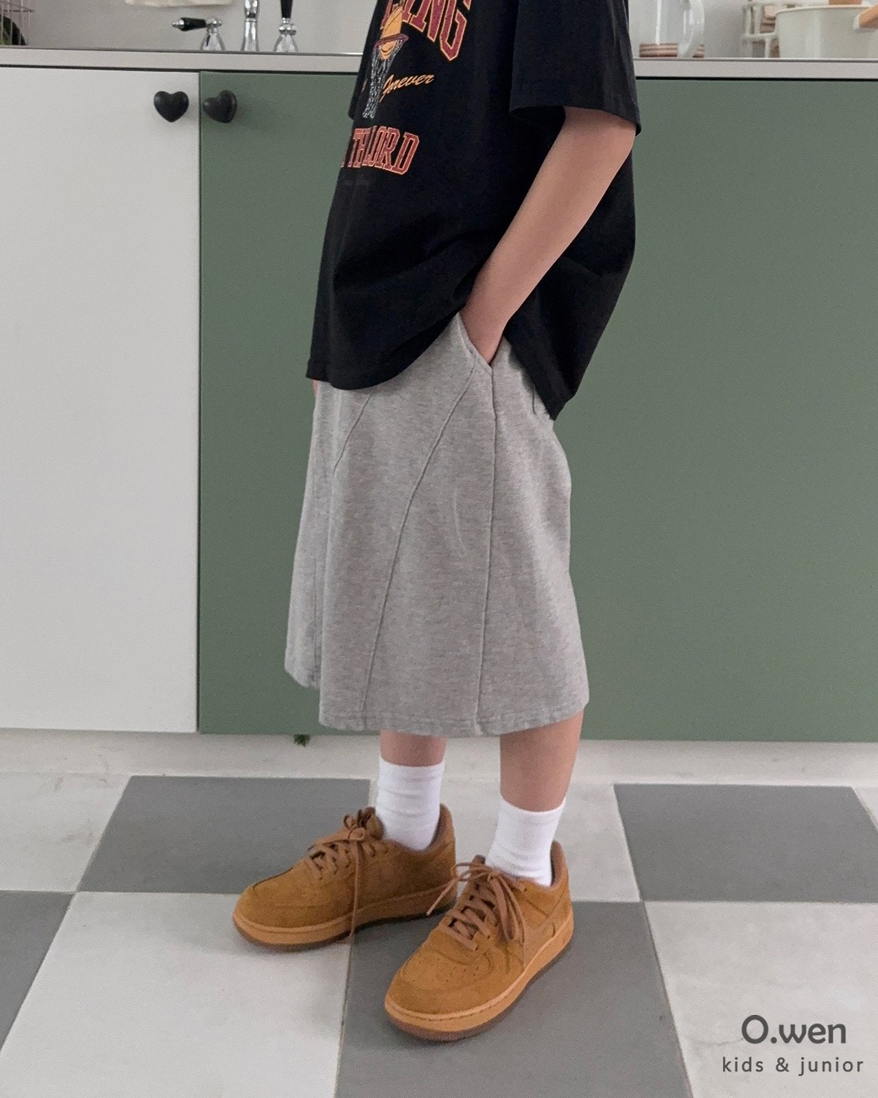 《予約》Curve Line Bermuda Pants / O.wen
