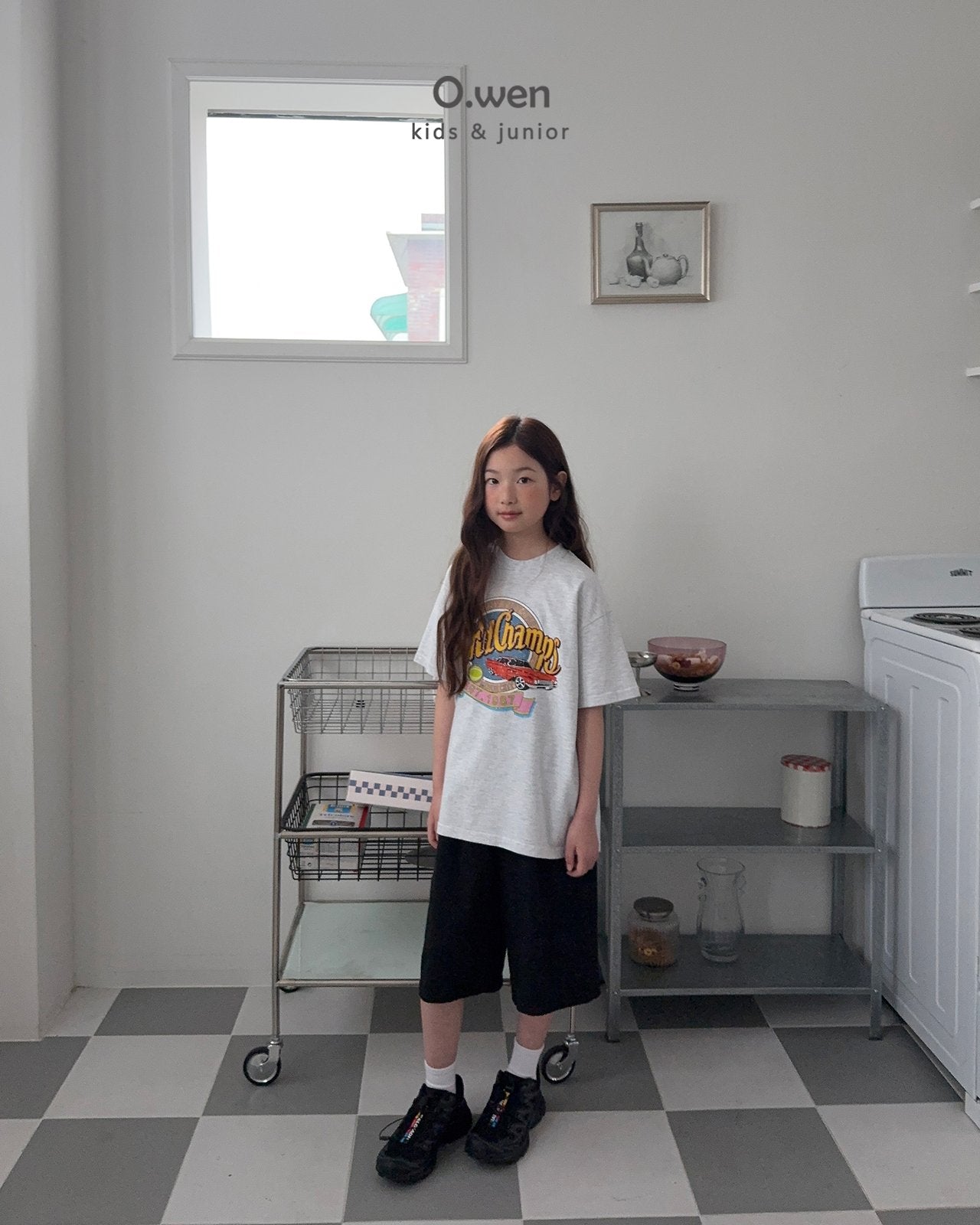 《予約》Curve Line Bermuda Pants / O.wen
