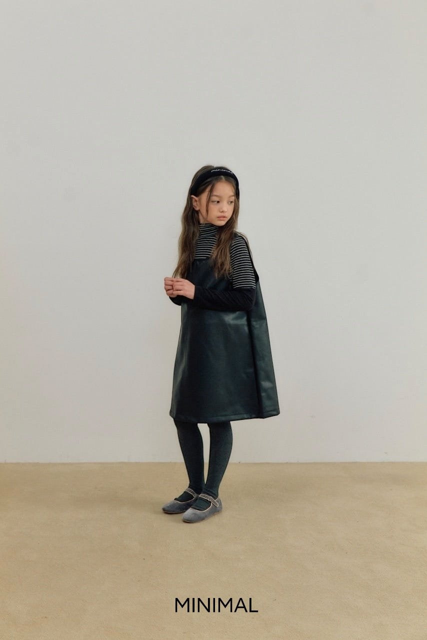 《予約》Simple Leather One-piece / MINIMAL