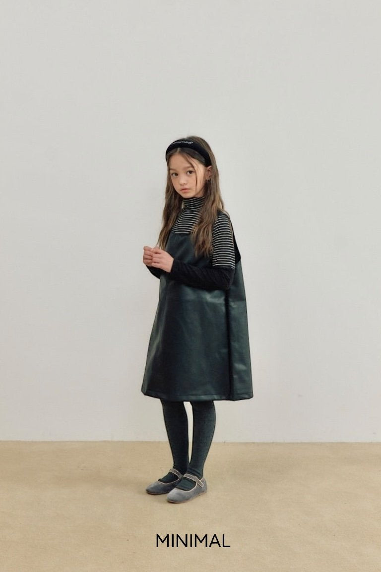 《予約》Simple Leather One-piece / MINIMAL