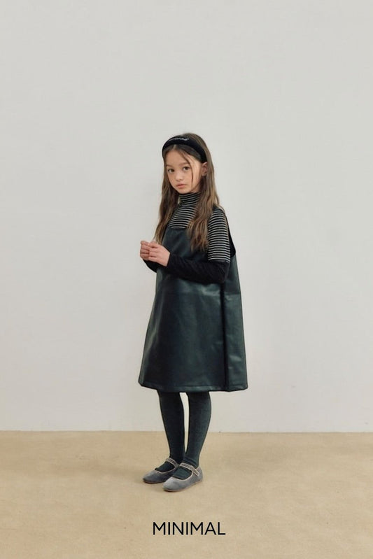 《予約》Simple Leather One-piece / MINIMAL