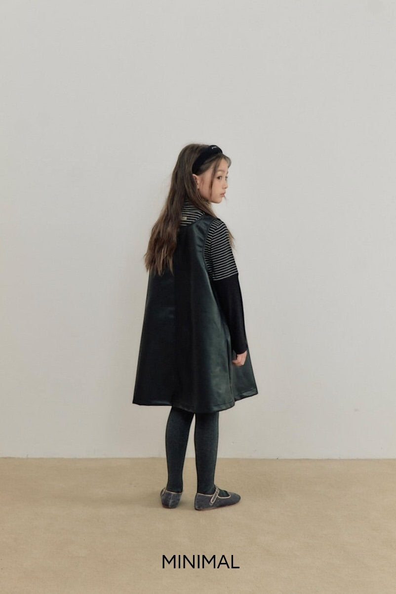 《予約》Simple Leather One-piece / MINIMAL