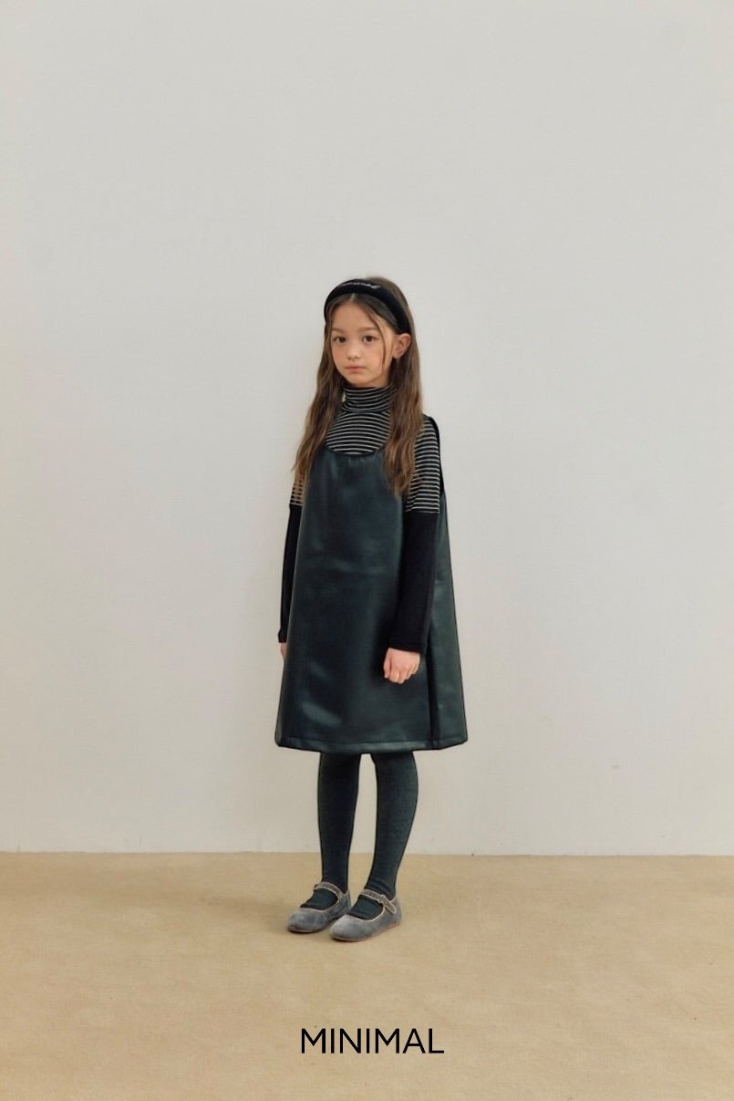 《予約》Simple Leather One-piece / MINIMAL