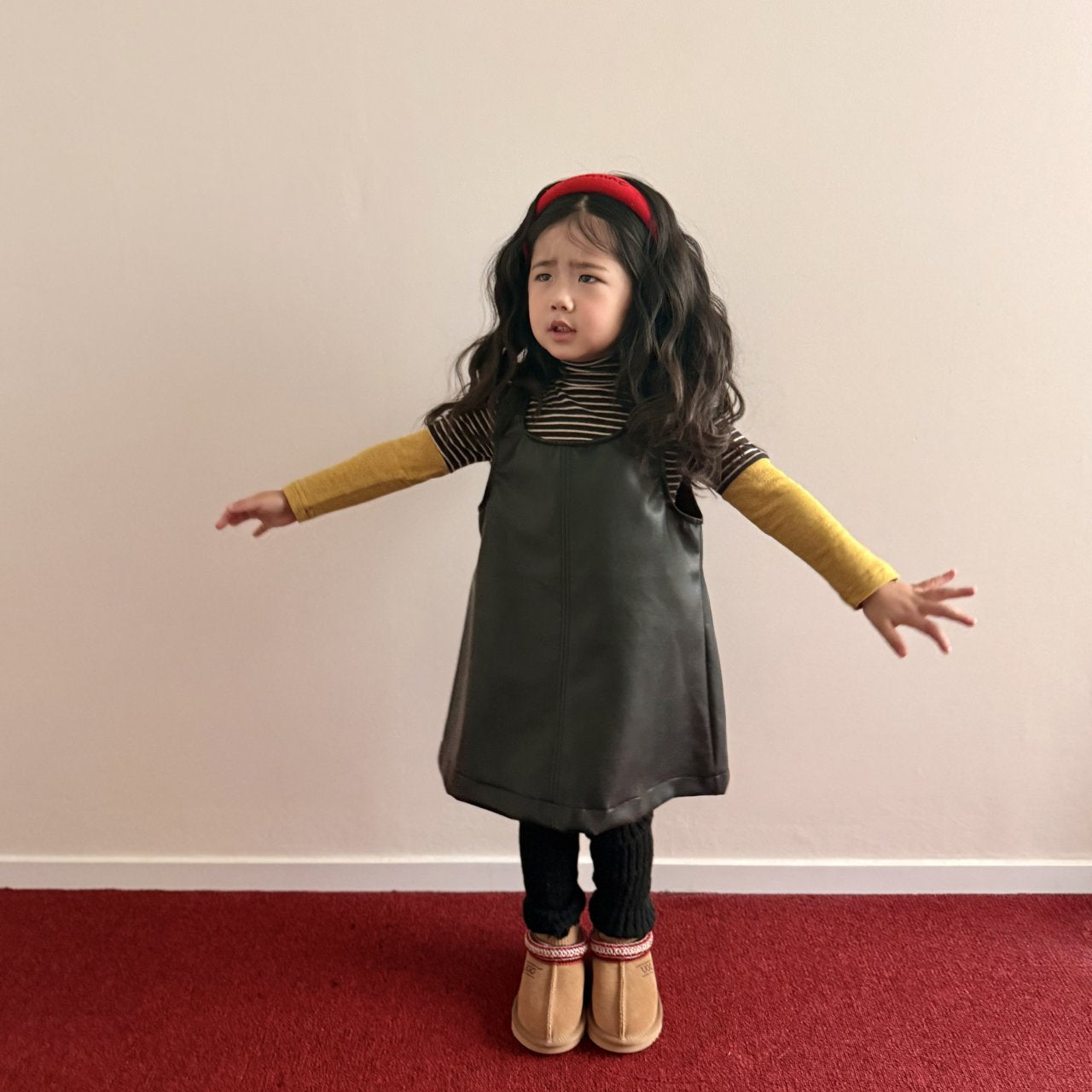 《予約》Simple Leather One-piece / MINIMAL