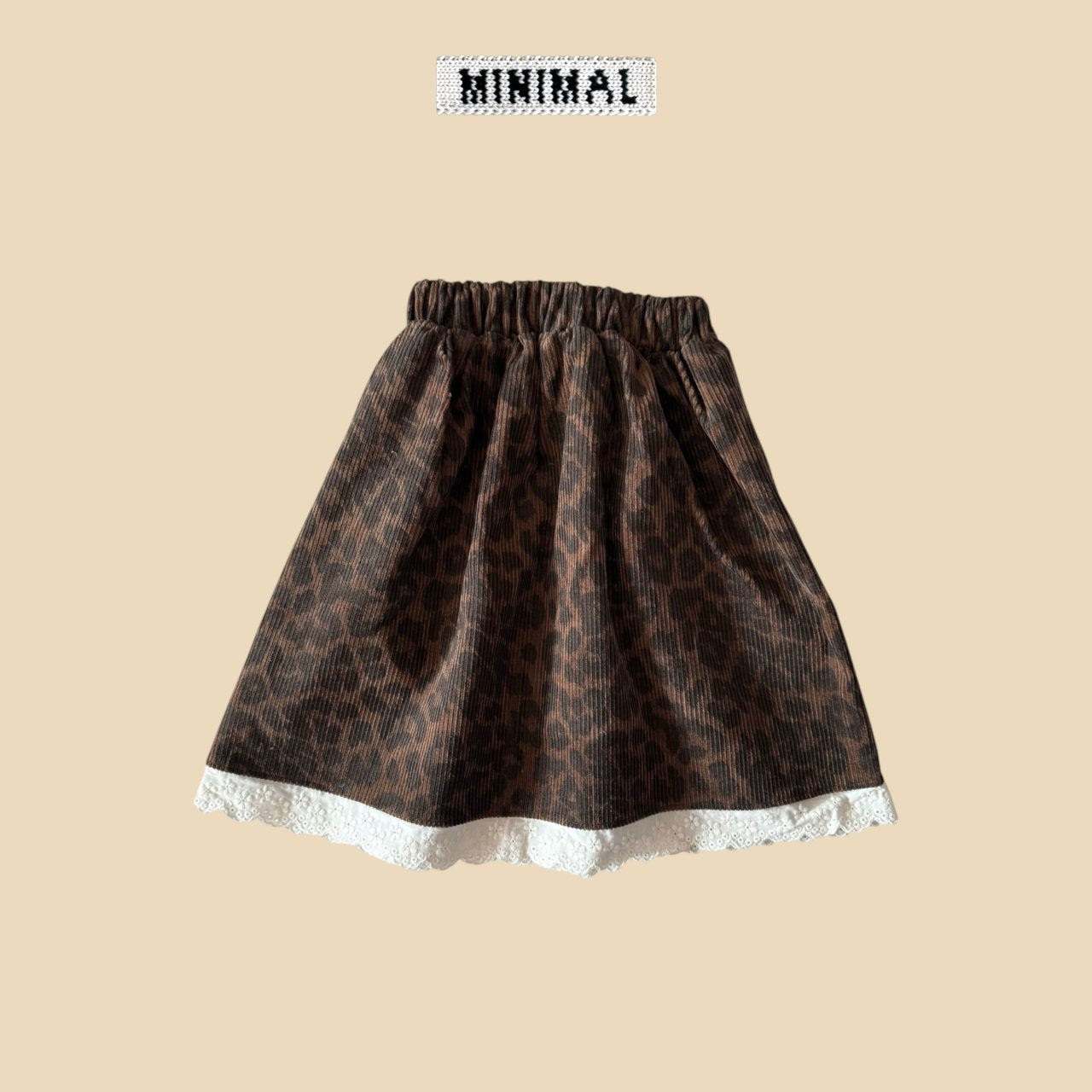 《予約》Leopard Lace Skirt / MINIMAL