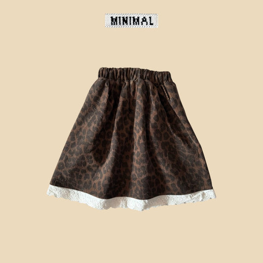 《予約》Leopard Lace Skirt / MINIMAL