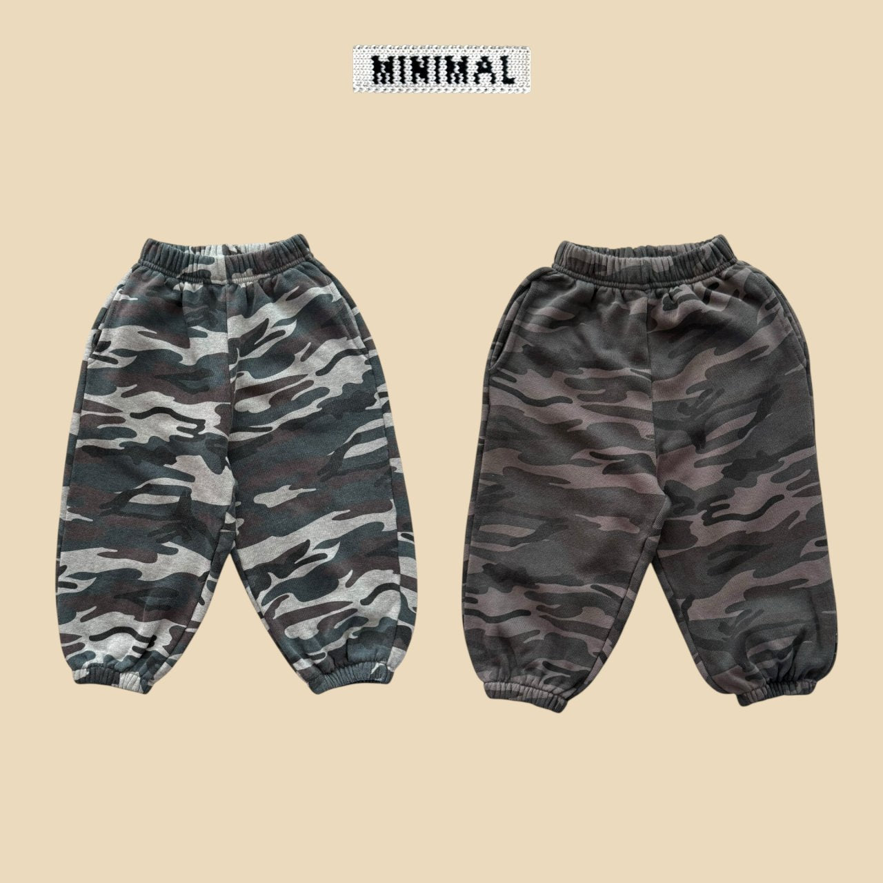 《予約》Soft Camo Jogger Pants / MINIMAL