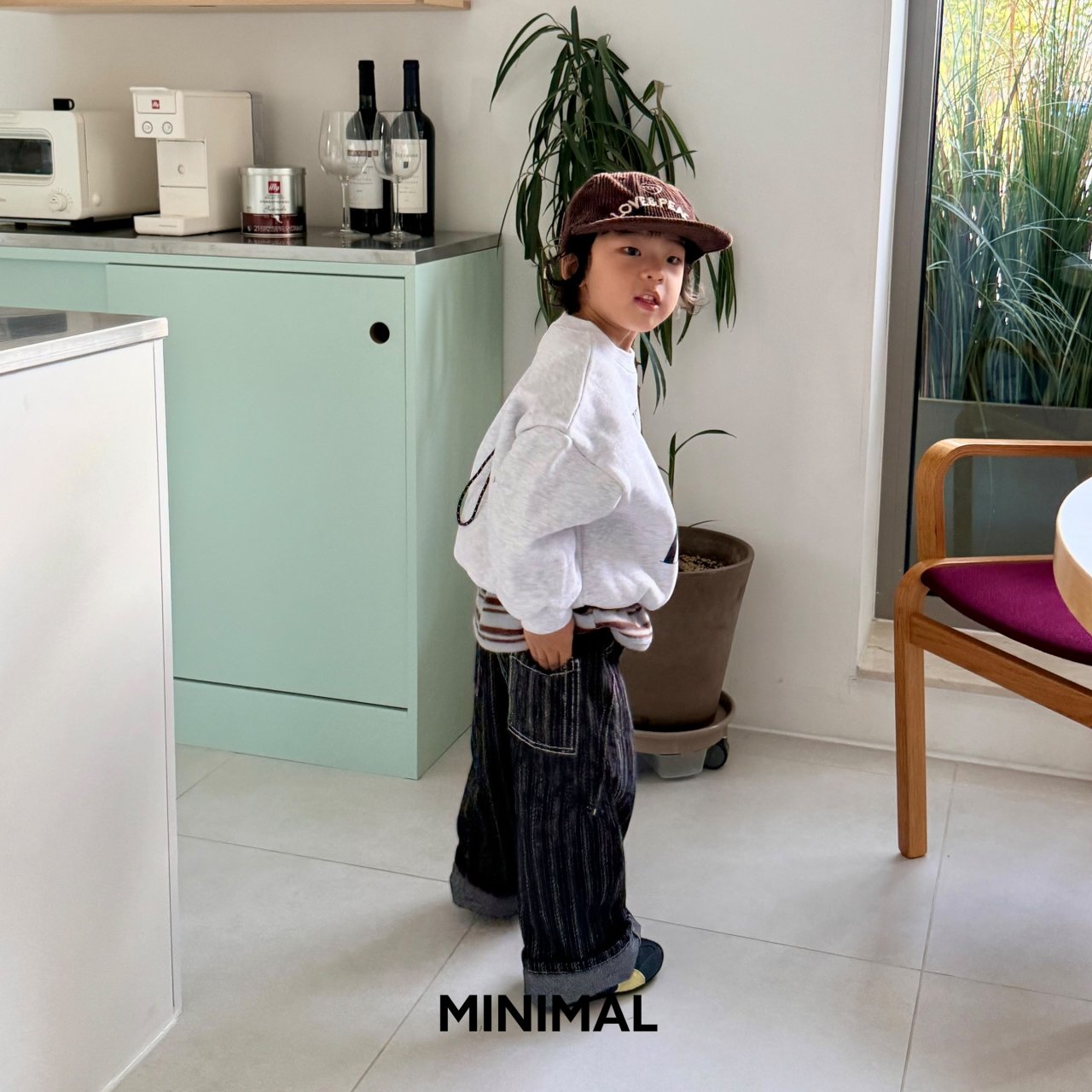 《予約》Winter Stripe Dart Pants / MINIMAL