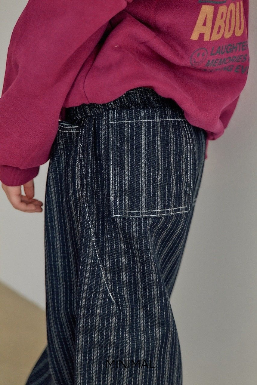 《予約》Winter Stripe Dart Pants / MINIMAL