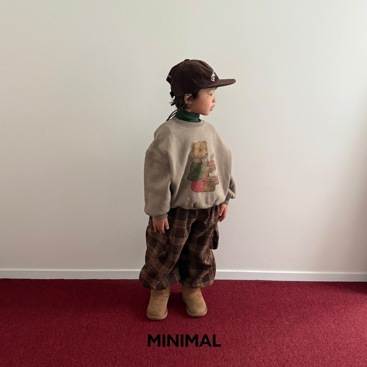 《予約》Vintage Bear Man to Man / MINIMAL