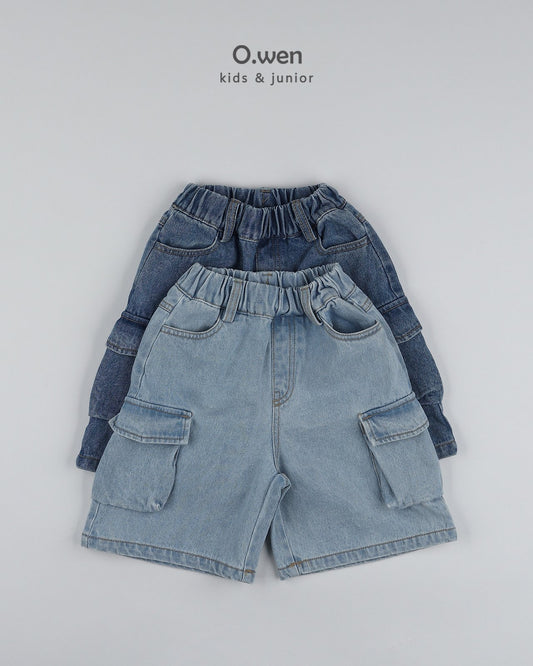 《予約》Pocket Bermuda Denim Pants / O.wen
