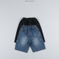 《予約》Painting Bermuda Denim Pants / O.wen