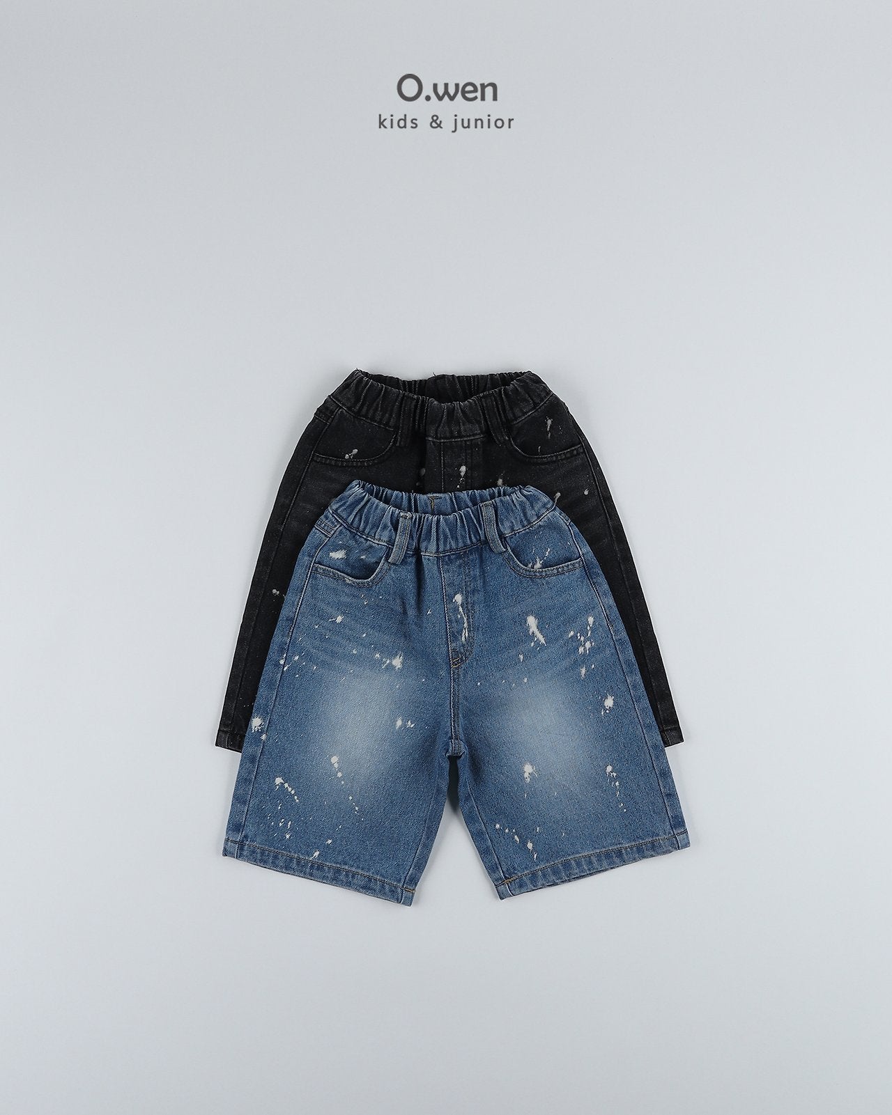 《予約》Painting Bermuda Denim Pants / O.wen