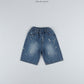 《予約》Painting Bermuda Denim Pants / O.wen