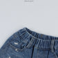 《予約》Painting Bermuda Denim Pants / O.wen