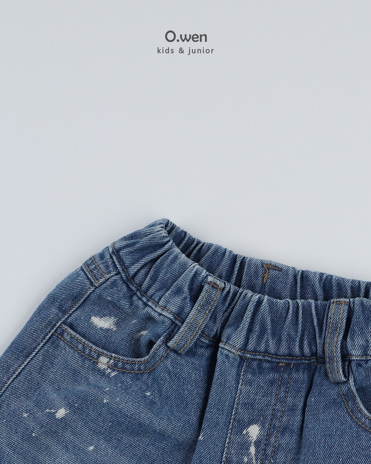 《予約》Painting Bermuda Denim Pants / O.wen