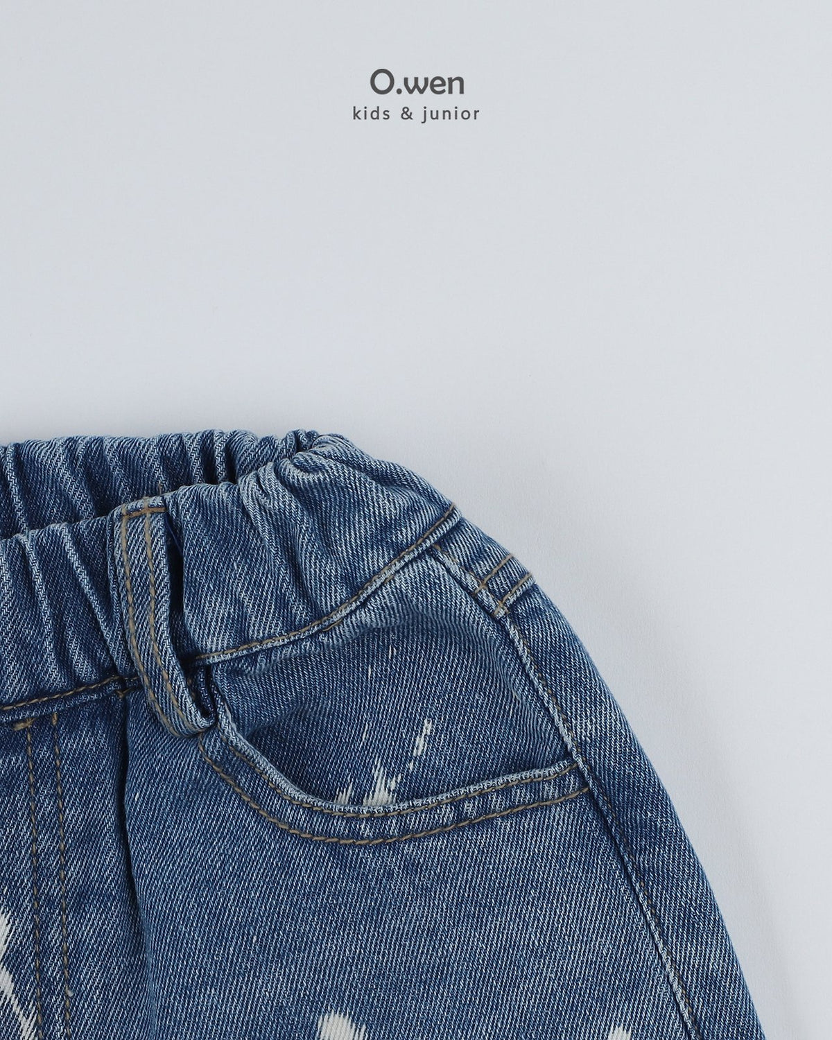《予約》Painting Bermuda Denim Pants / O.wen