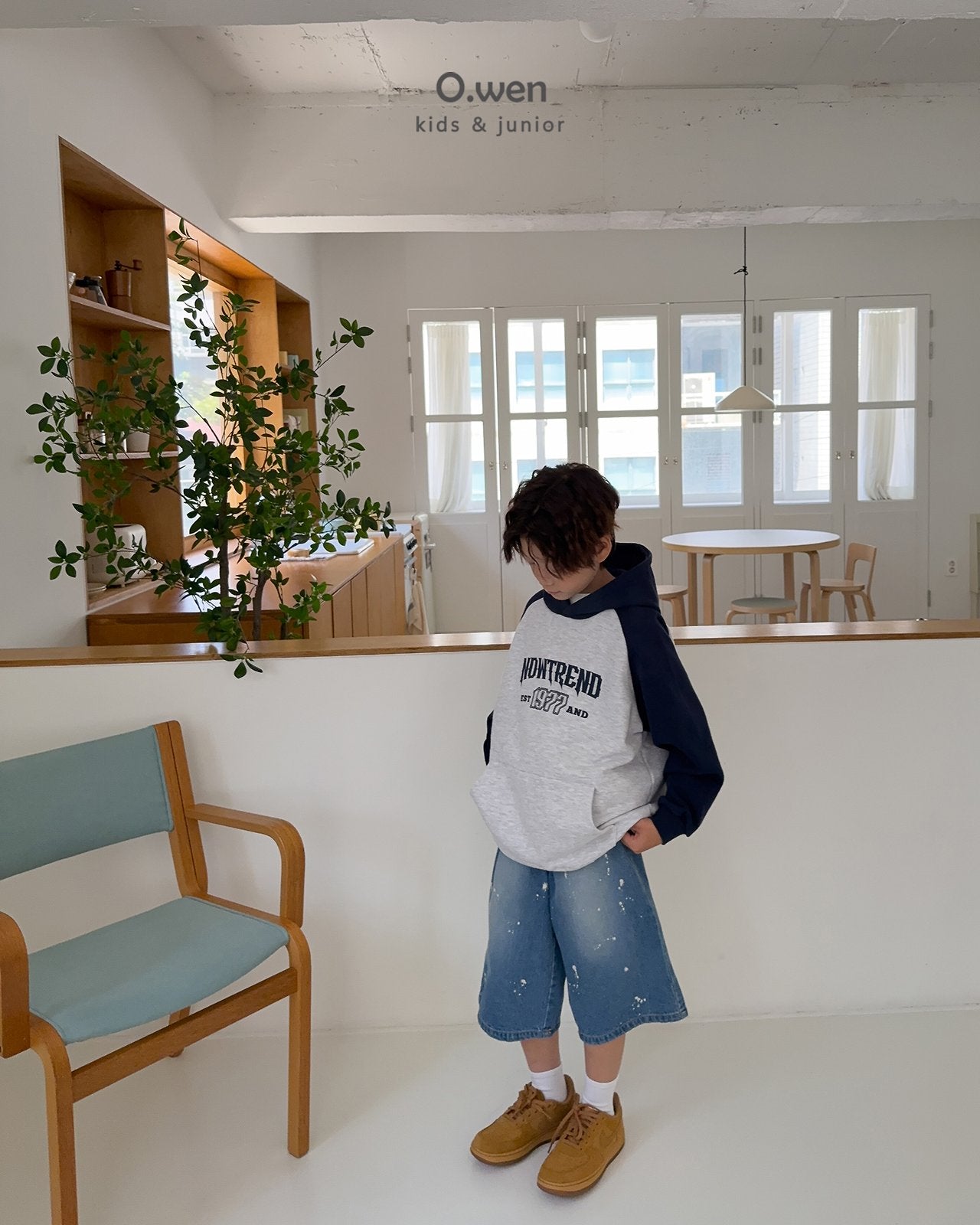 《予約》Painting Bermuda Denim Pants / O.wen