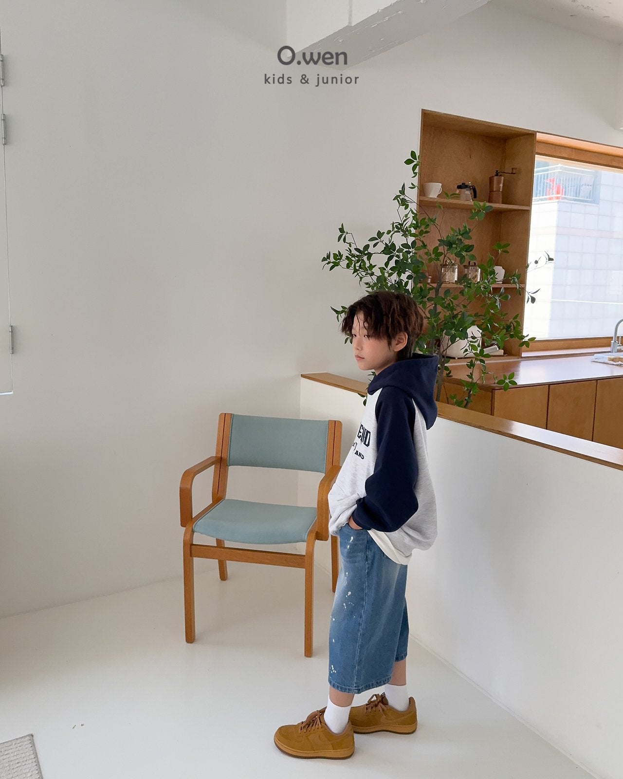 《予約》Painting Bermuda Denim Pants / O.wen