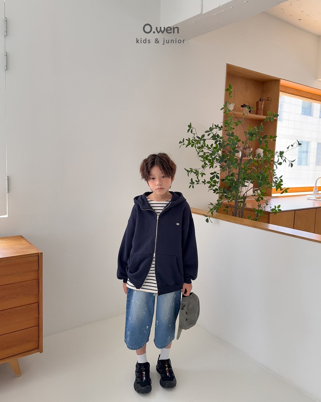《予約》Painting Bermuda Denim Pants / O.wen
