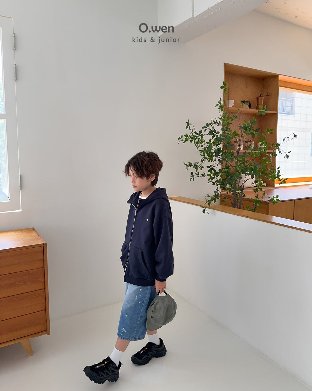 《予約》Painting Bermuda Denim Pants / O.wen