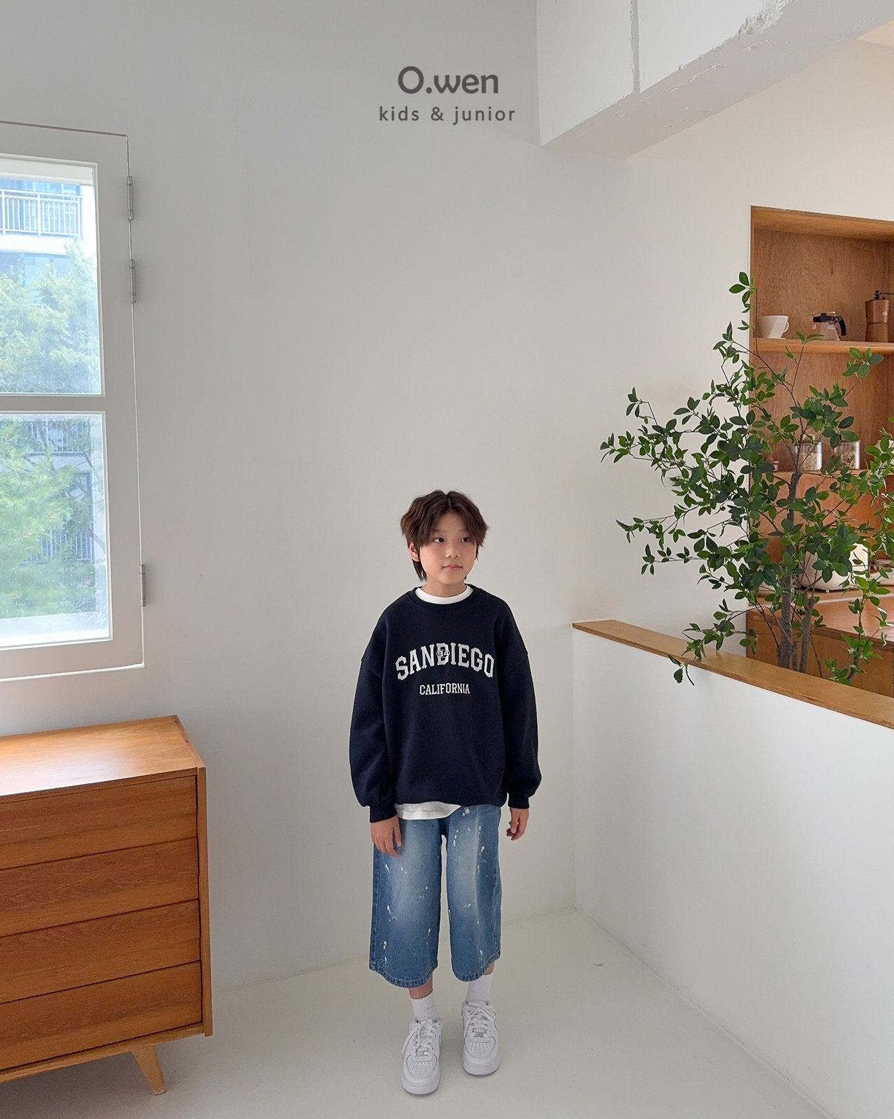 《予約》Painting Bermuda Denim Pants / O.wen