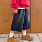《予約》Painting Bermuda Denim Pants / O.wen