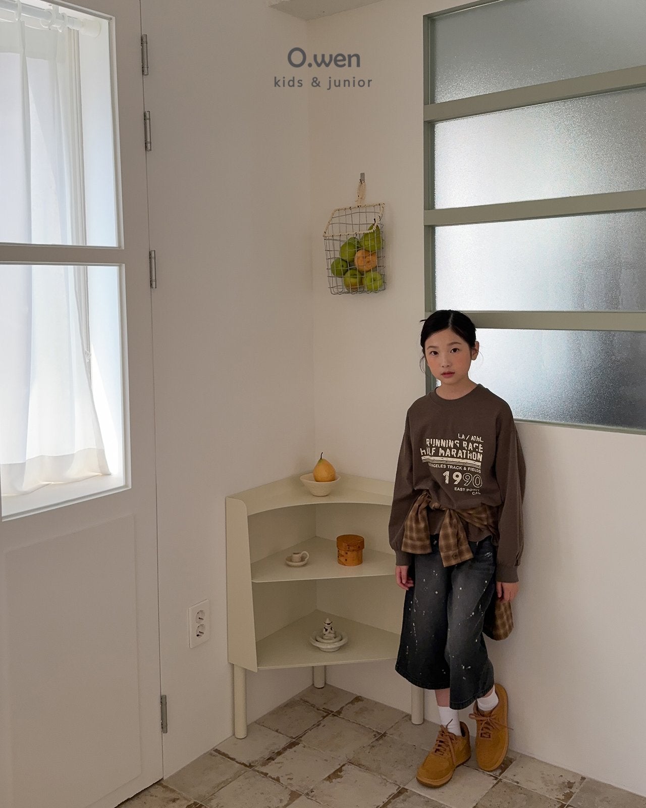 《予約》Painting Bermuda Denim Pants / O.wen