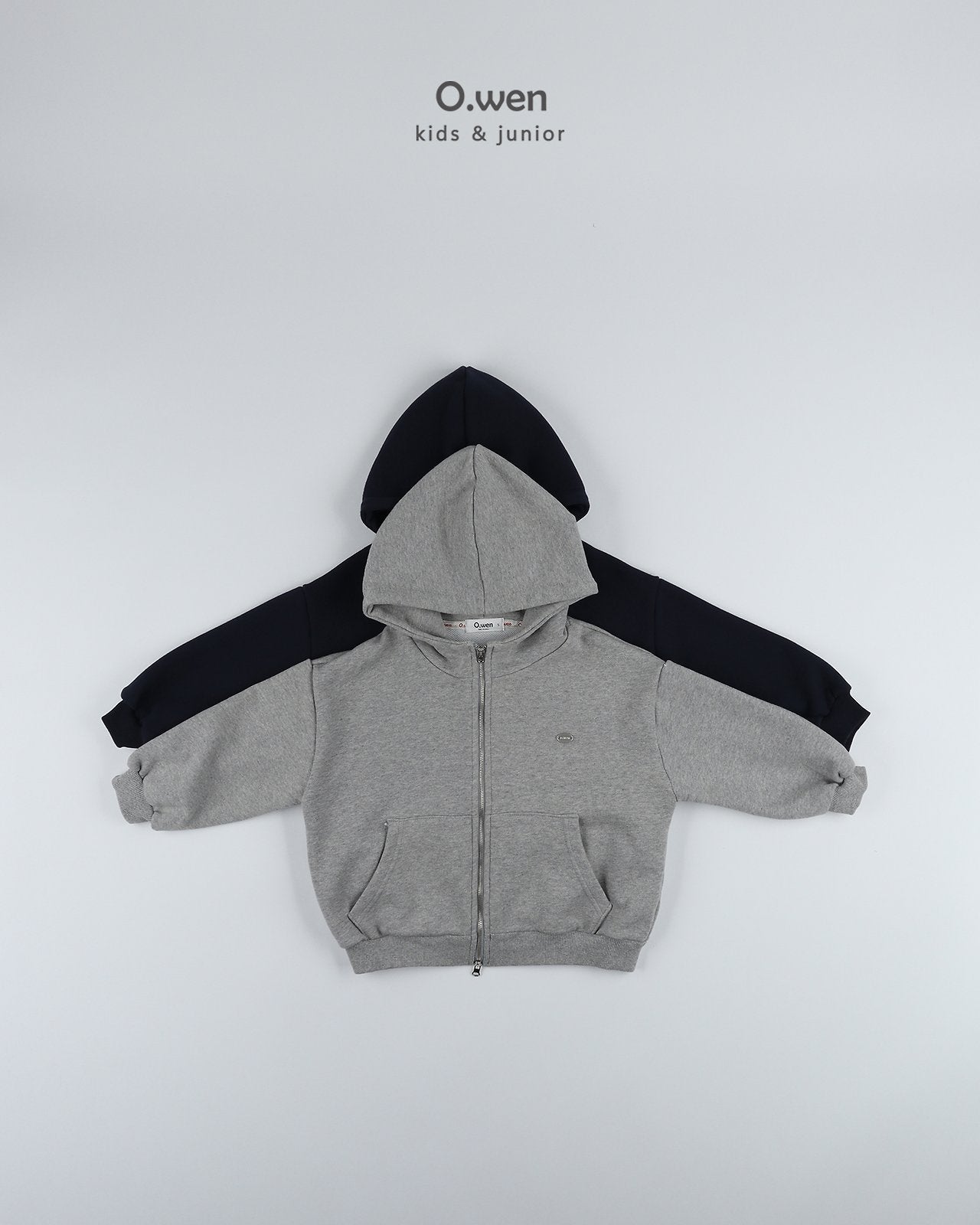 《予約》Two-Way Boxy Zip-Up Hoodie / O.wen