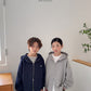 《予約》Two-Way Boxy Zip-Up Hoodie / O.wen