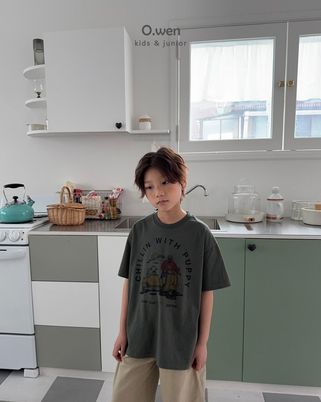 《予約》White Puppy Tee / O.wen