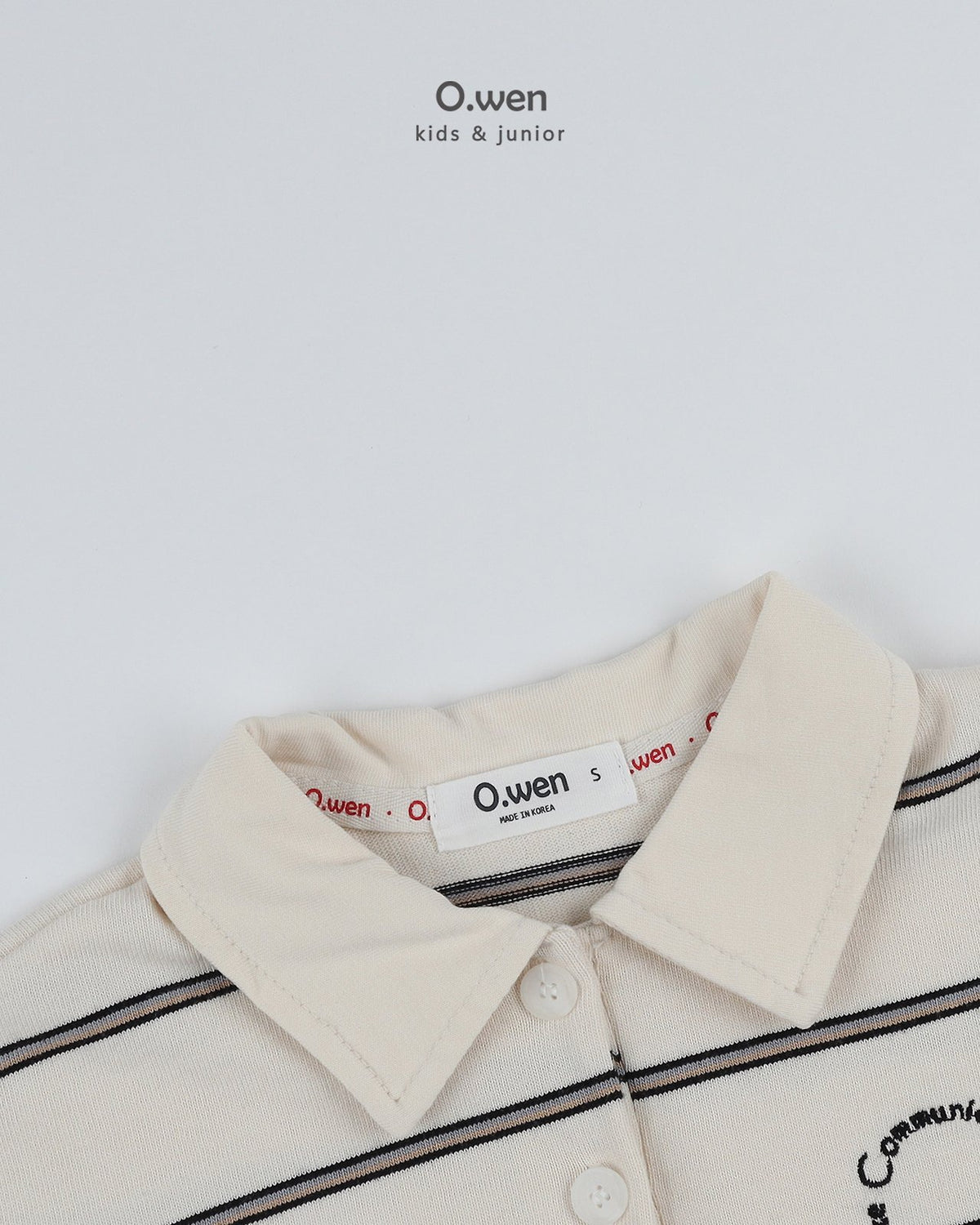 《予約》Single Stripe Polo Shirt / O.wen