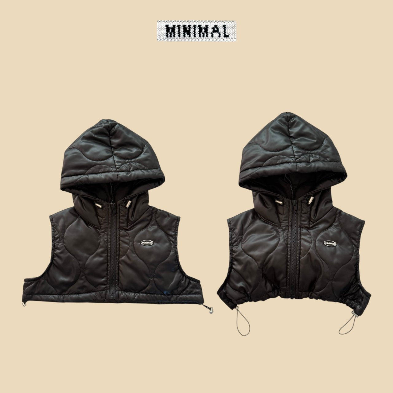《予約》Quilting Hood Vest / MINIMAL