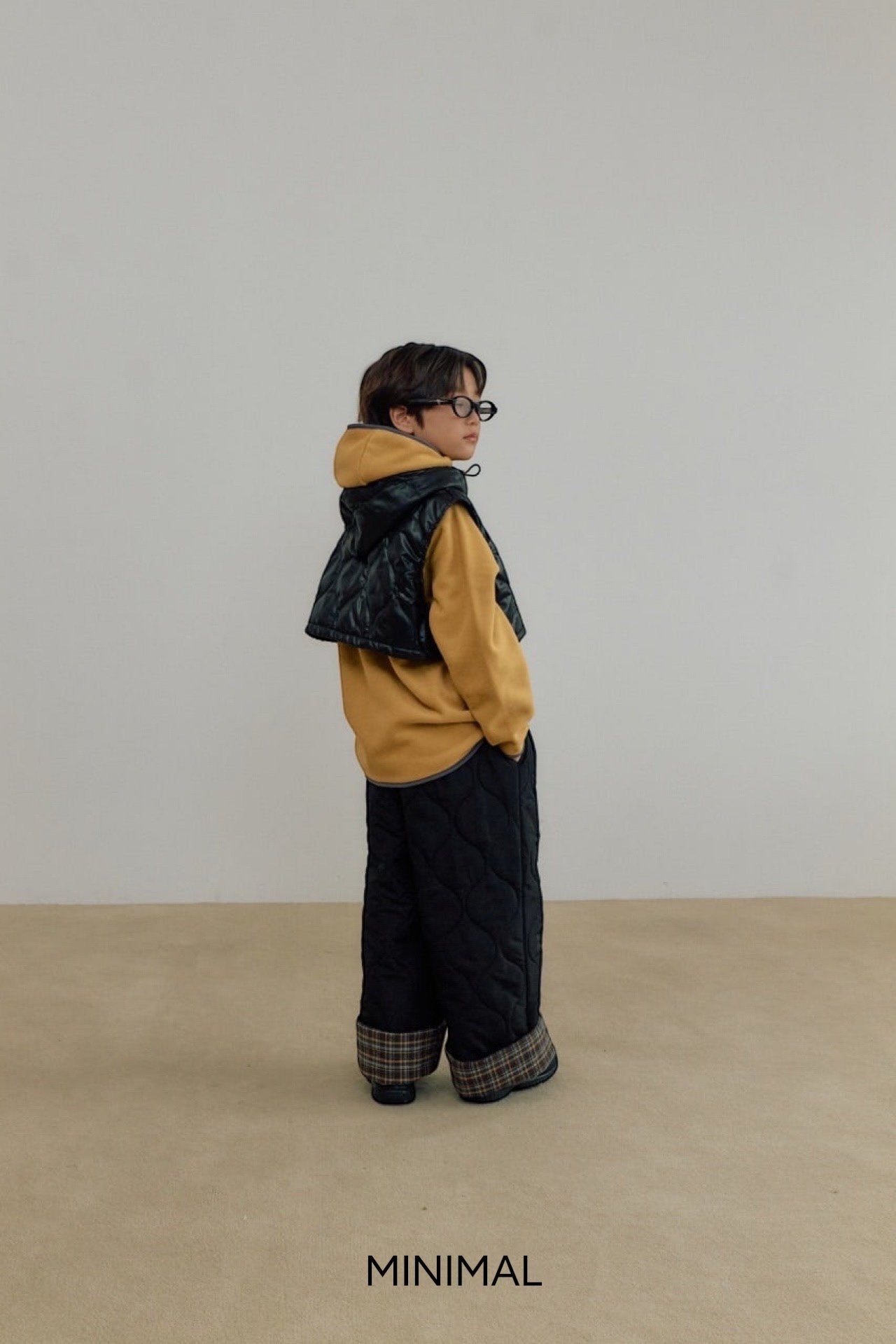 《予約》Quilting Hood Vest / MINIMAL