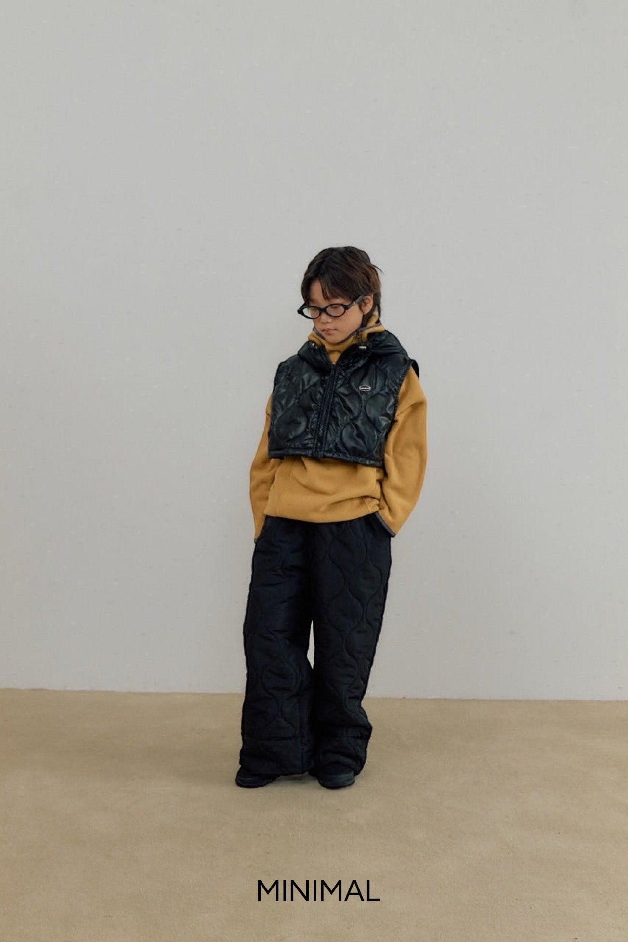 《予約》Quilting Hood Vest / MINIMAL