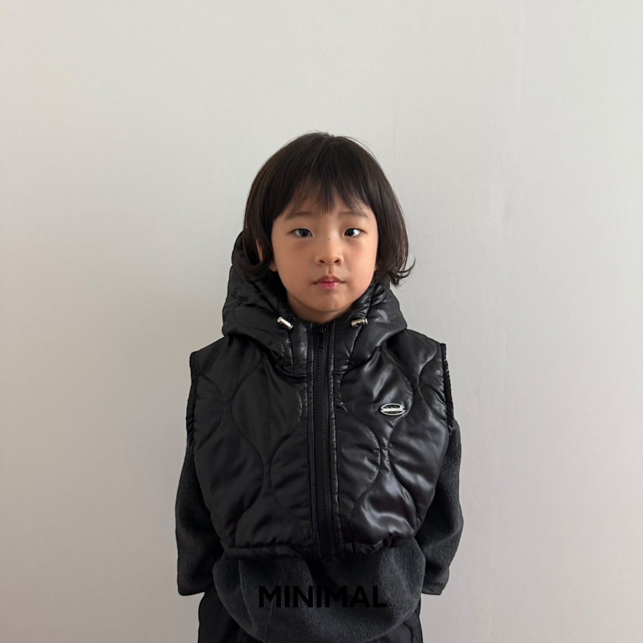 《予約》Quilting Hood Vest / MINIMAL
