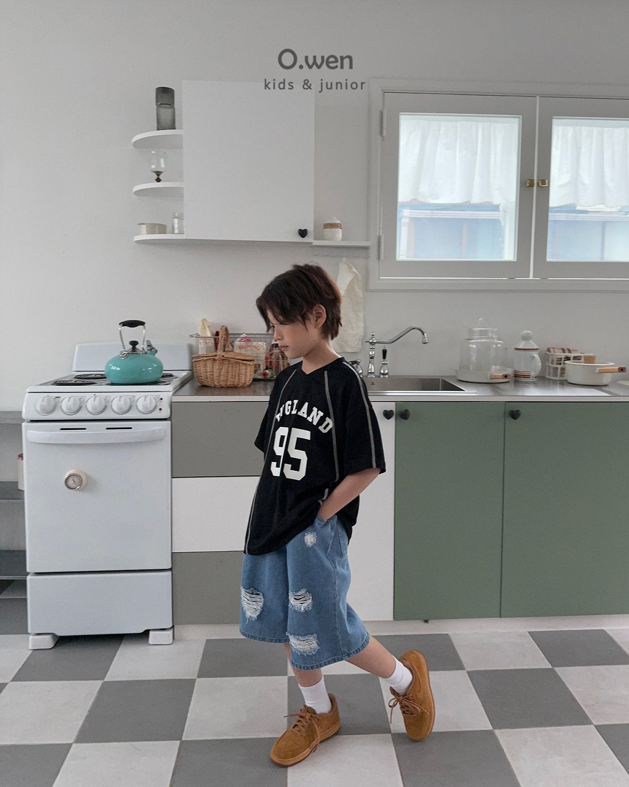 《予約》England V-neck Tee / O.wen