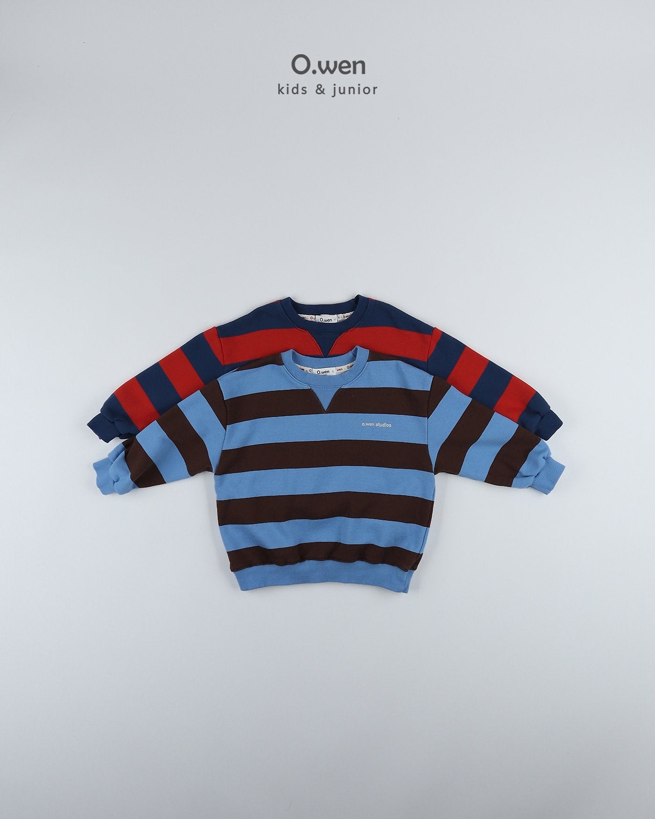 《予約》Block Stripe Sweatshirt / O.wen