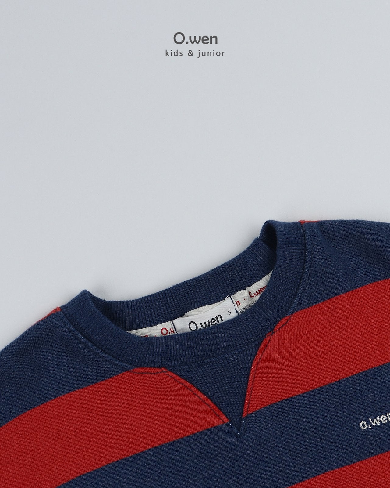 《予約》Block Stripe Sweatshirt / O.wen