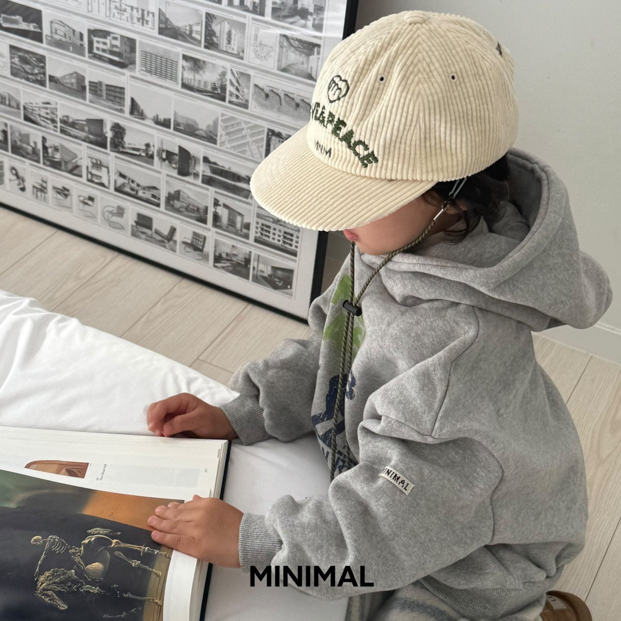 《予約》Corduroy Love & Peace Cap / MINIMAL（kids）
