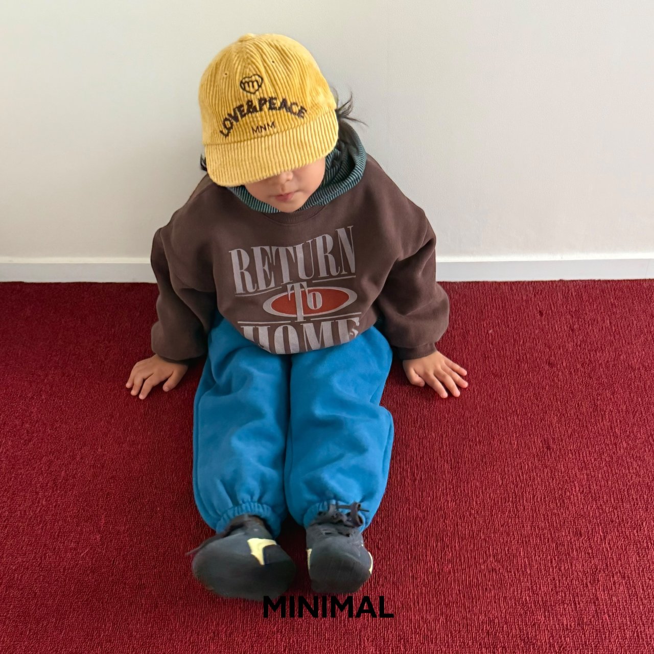 《予約》Corduroy Love & Peace Cap / MINIMAL（kids）