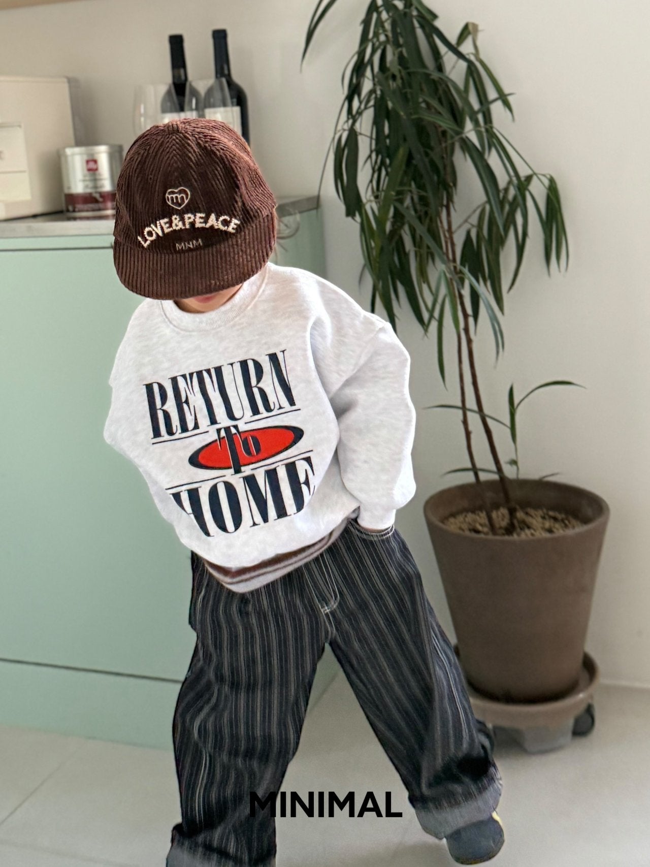 《予約》Corduroy Love & Peace Cap / MINIMAL（kids）