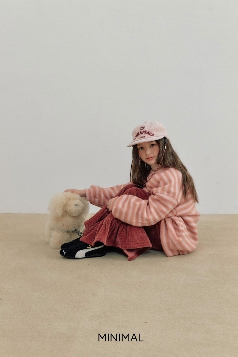 《予約》Corduroy Love & Peace Cap / MINIMAL（kids）